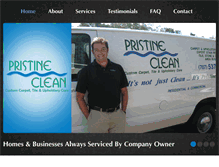 Tablet Screenshot of pristineclean.net
